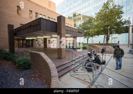 Allgemeine Ansicht von Southwark Crown Court GV. Stockfoto