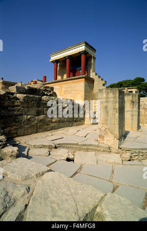 Griechenland, Kreta, Knossos, Minoischer Palast Stockfoto