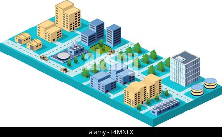 flachen Stil Stock Vektor