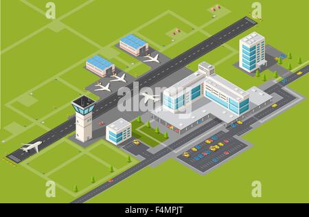 Flughafen-terminal Stock Vektor