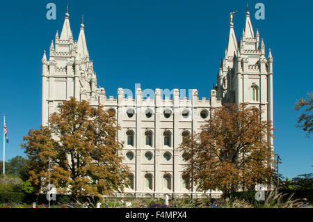 Tempel der Mormonen, Salt Lake City, Utah, USA Stockfoto