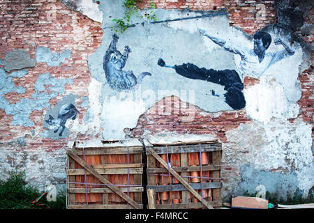 Street Art, Penang, Georgetown, Malaysia Stockfoto