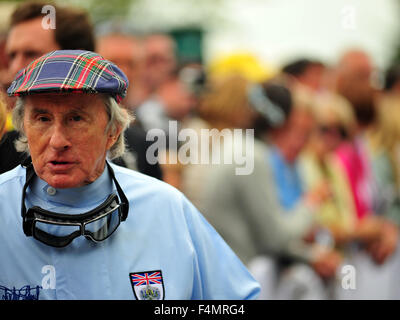 Ehemalige Formel 1-Rennfahrer Sir Jackie Stewart auf dem Goodwood Festival of Speed im Vereinigten Königreich. Stockfoto