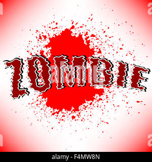 Zombie Titel Background Stockfoto