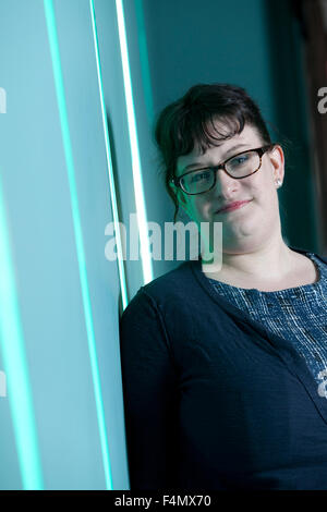 KAITE Welsh, LGBT-Journalist, Redakteur und Autor auf der Summerhall historische Fiktion Festival 2015. Edinburgh, Schottland. 25. April 2015 Stockfoto