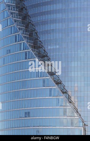 Lettland, Riga, Fassade des modernen Hochhaus Stockfoto