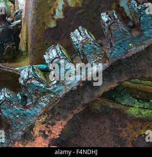 Alten Motor auf Papa Westray, Orkney Detail 4 Stockfoto