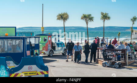 Boulevards in Bournemouth, Dorset, UK. 30. September 2015 übernommen. Stockfoto