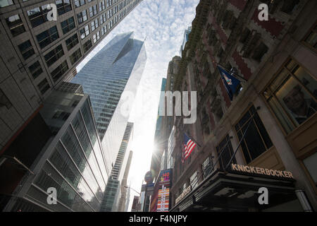 Licht des frühen Morgens bei der 42nd Street in New York City USA Stockfoto