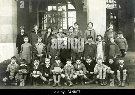 Foto der Schulklasse, Genf, Schweiz Stockfoto