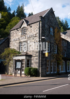 Royal Oak Hotel, Betws y Coed, North Wales, UK. Stockfoto