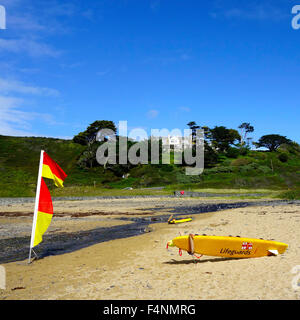 Poldhu Bucht, Halbinsel Lizard, Cornwall, England, Vereinigtes Königreich im Sommer Stockfoto