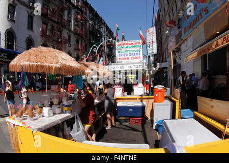 San Gennaro Festival Mulberry St. wenig Italien Manhattan in New York City Stockfoto