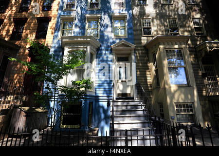 Stadthaus-Wohnungen Lafayette Avenue im Abschnitt Fort Greene von Brooklyn New York City Stockfoto