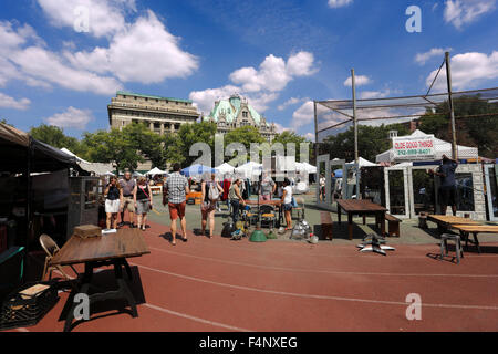 Flohmarkt am Fort Greene Brooklyn New York City Stockfoto