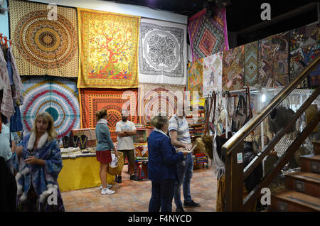 Las Dalias, Hippie-Markt in San Carlos auf Ibiza Stockfoto