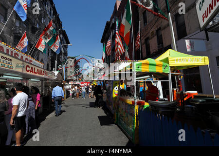 Fest des San Gennaro Mulberry St. wenig Italien Manhattan in New York City Stockfoto