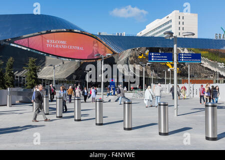 Fußgänger-Eingang zu Birmingham New Street Station Grand Central Stockfoto