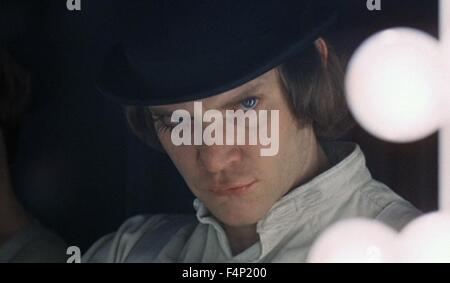 Malcolm McDowell / A Clockwork Orange 1971 unter der Regie von Stanley Kubrick Stockfoto