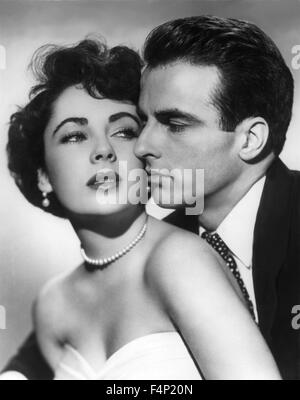 Montgomery Clift, Elizabeth Taylor / A Place In The Sun 1951 unter der Regie von George Stevens Stockfoto