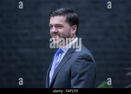 Wales-Sekretär, Stephen Crabb, kommt in der Downing Street für eine Kabinettssitzung Stockfoto