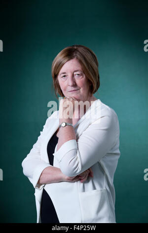 Pat Barker, englische Schriftstellerin und Schriftsteller, an das Edinburgh International Book Festival 2015. Edinburgh. 30. August 2015 Stockfoto