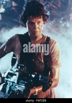 Sigourney Weaver / Aliens 1986 unter der Regie von James Cameron Stockfoto