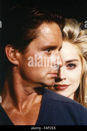Michael Douglas, Sharon Stone / Basic Instinct 1992 unter der Regie von Paul Verhoeven Stockfoto