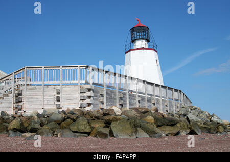 Leuchtturm in St. Andrews von der Sea, New Brunswick, Maritimes, Kanada Stockfoto