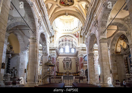 Innere der Santa Maria Kathedrale Castello, Cagliari, Sardinien, Italien Stockfoto