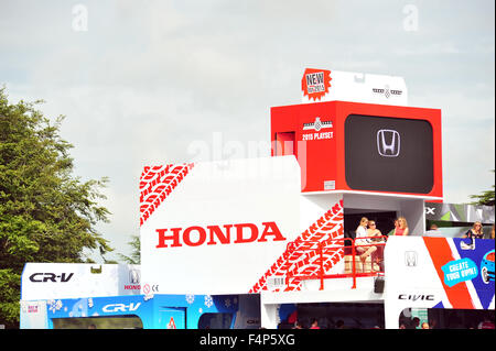 Die Honda "Spielturm" stehen auf dem Goodwood Festival of Speed im Vereinigten Königreich. Stockfoto