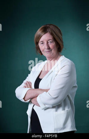 Pat Barker, englische Schriftstellerin und Schriftsteller, an das Edinburgh International Book Festival 2015. Edinburgh. 30. August 2015 Stockfoto