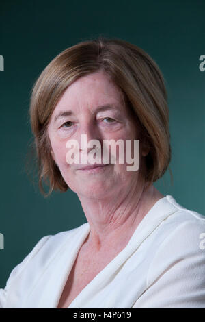 Pat Barker, englische Schriftstellerin und Schriftsteller, an das Edinburgh International Book Festival 2015. Edinburgh. 30. August 2015 Stockfoto