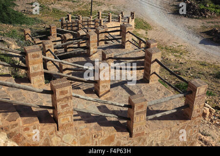 Treppe steigen, das Fort von Taqah, südlichen Oman Stockfoto