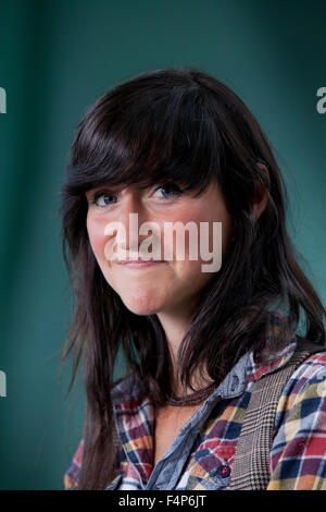 Sara Baume, irische Künstler und Autor, auf dem Edinburgh International Book Festival 2015. Edinburgh. 30. August 2015 Stockfoto