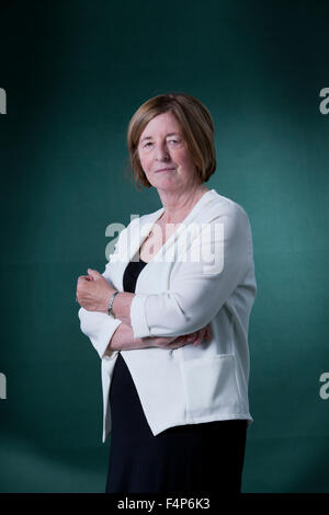 Pat Barker, englische Schriftstellerin und Schriftsteller, an das Edinburgh International Book Festival 2015. Edinburgh. 30. August 2015 Stockfoto