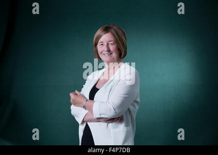 Pat Barker, englische Schriftstellerin und Schriftsteller, an das Edinburgh International Book Festival 2015. Edinburgh. 30. August 2015 Stockfoto