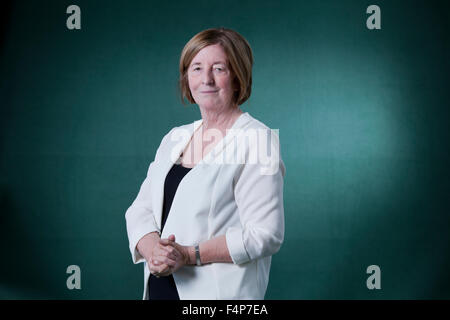 Pat Barker, englische Schriftstellerin und Schriftsteller, an das Edinburgh International Book Festival 2015. Edinburgh. 30. August 2015 Stockfoto