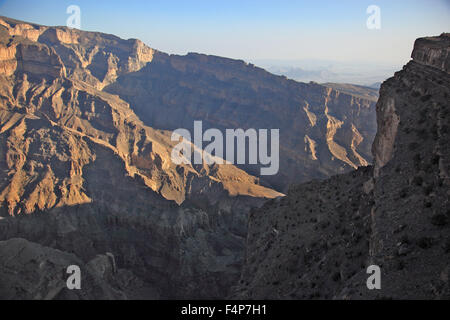 Landschaft-Bildung in der Jebel Shams, Oman Stockfoto