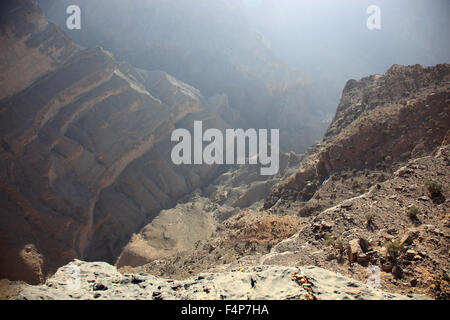 Landschaft-Bildung in der Jebel Shams, Oman Stockfoto