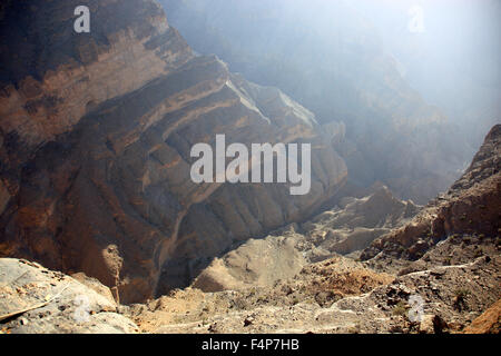 Landschaft-Bildung in der Jebel Shams, Oman Stockfoto