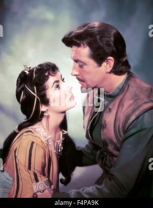 Elizabeth Taylor, Robert Taylor / Ivanhoe 1952 Regie: Richard Thorpe Stockfoto