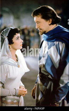 Elizabeth Taylor, George Sanders / Ivanhoe 1952 Regie: Richard Thorpe Stockfoto