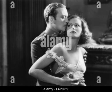 Conrad Nagel, Greta Garbo / The Mysterious Lady 1928 unter der Regie von Fred Niblo Stockfoto