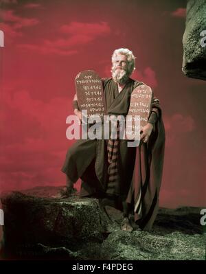 Charlton Heston / die zehn Gebote 1956 unter der Regie von DeMille Stockfoto