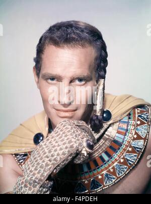 Charlton Heston / die zehn Gebote 1956 unter der Regie von DeMille Stockfoto