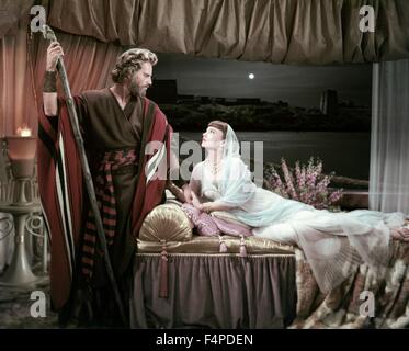 Charlton Heston, Anne Baxter / die zehn Gebote 1956 unter der Regie von DeMille Stockfoto