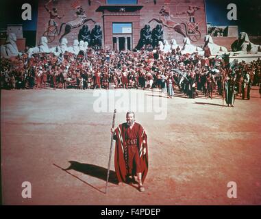 Charlton Heston / die zehn Gebote 1956 unter der Regie von DeMille Stockfoto