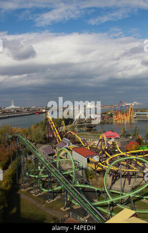 Vergnügungspark La Ronde In Montreal, Quebec. Stockfoto