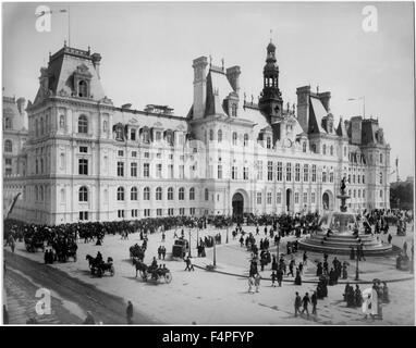 Hotel de Ville, Paris, Frankreich, von Albert Hautecoeur, um 1890 Stockfoto